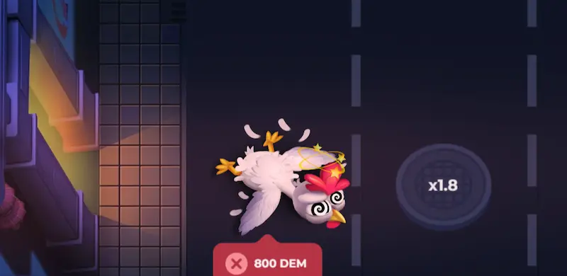 Screenshot du mode démo de Uncrossable Rush